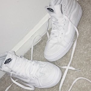 Vans white sk8 hi !! womens US size 7.5